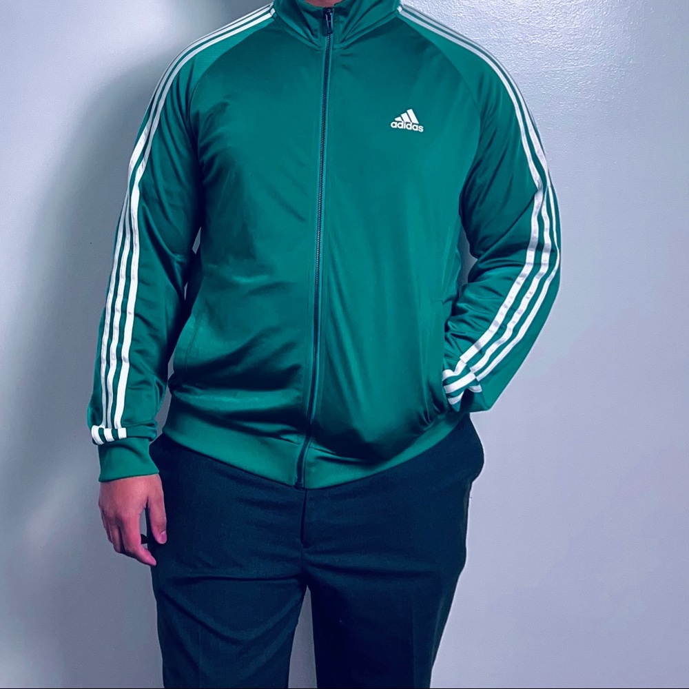 Adidas’s Green 3-Stripes Track Jacket
